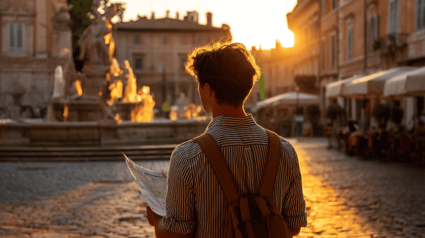 Immagine di un mercato locale con prodotti freschi in Italia
